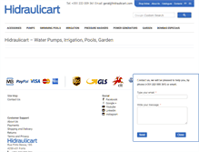Tablet Screenshot of hidraulicart.com